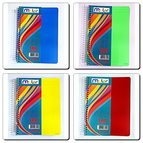 Ayraçlı Defter 17x24 5+1 180 Sayfa
