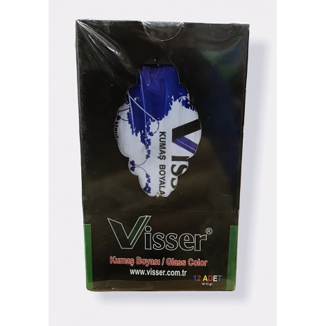 Visser Kumaş Boyası Mavi 12'li Paket