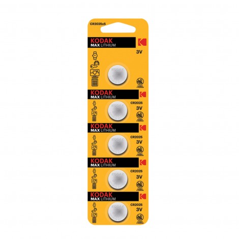 Kodak Cr2025 Ultra Lityum Para Pil 5'li