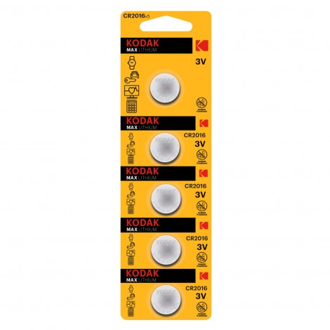 Kodak Cr2016 Ultra Lityum Para Pil 5'li