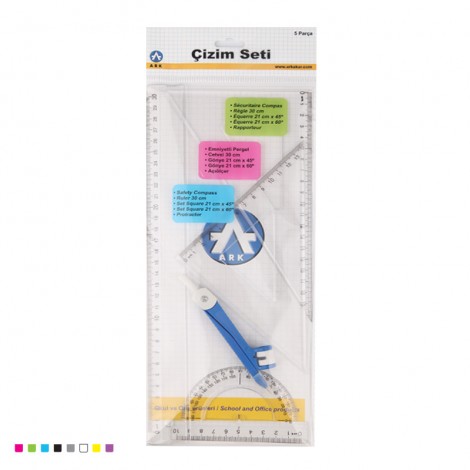 Cetvel Çizim Seti 30 cm 20'li Paket