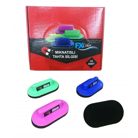 Fx Color Mıknatıslı Tahta Silgisi 24'lü Paket
