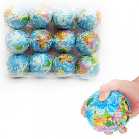 Stres Topu Dünyalı 12'li Paket