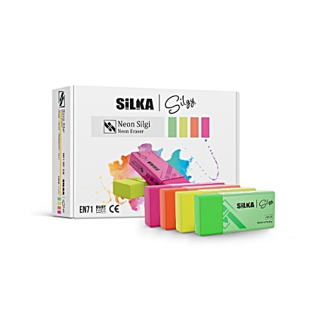 Silka Neon Silgi 24'lü Paket