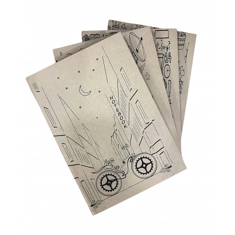 Defter Kraft Sert Kapak 17x24 80 yp Çizgili