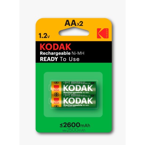 KODAK 1,2v 26000 mAh AA ŞARJLI PİL 2'Lİ