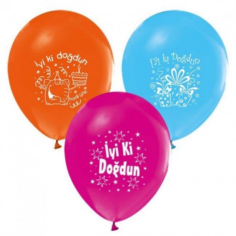 İyi ki Doğdun Baskılı Balon 100'Lü