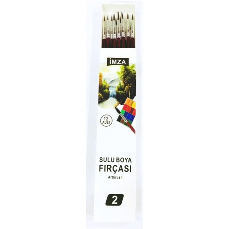 Resim Fırçası 2 Numara 12'li