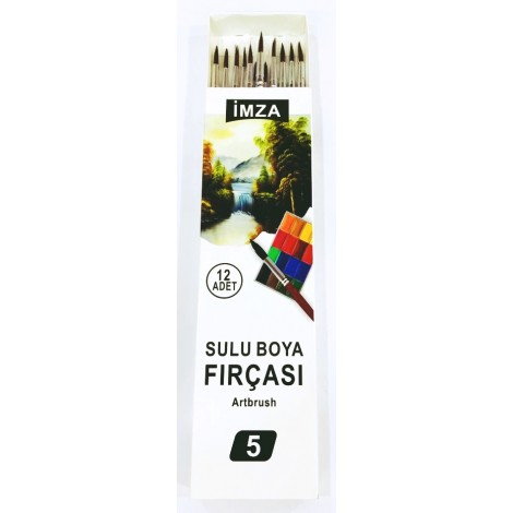 Resim Fırçası 5 Numara 12'li
