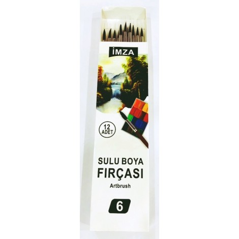 Resim Fırçası 6 Numara 12'li