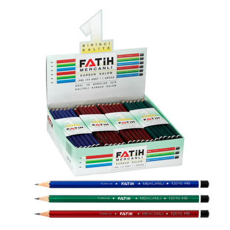 Fatih Mercanlı kurşun kalem 12 paket 144 adet