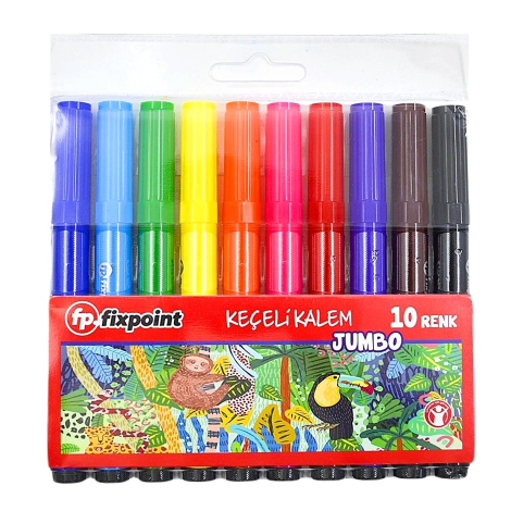 Fixpoint keçeli kalem jumbo boy 10 renk