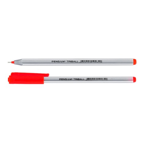 Pensan Triball tükenmez kalem kırmızı 12'li