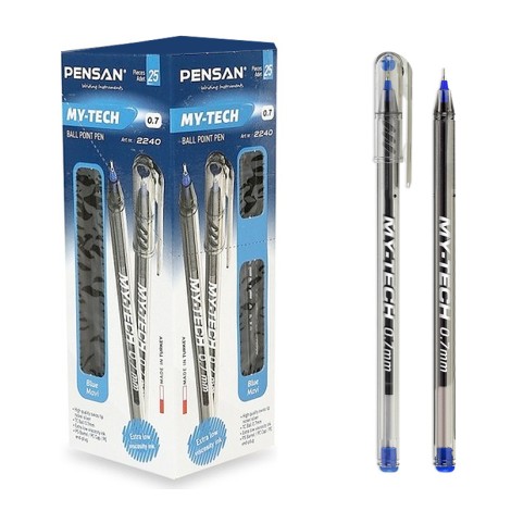 Pensan My-Tech mavi tükenmez kalem 0.7 mm 25'li