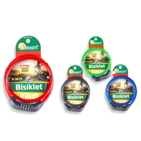 Bisiklet kilidi kalın şifre K-3675