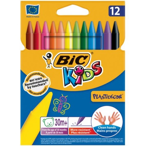 Bic Pastel Boya Plastidecor Karton Kutu 12 Lİ