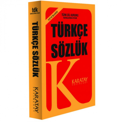 4E Türkçe sözlük plastik kapak 1. hamur sarı