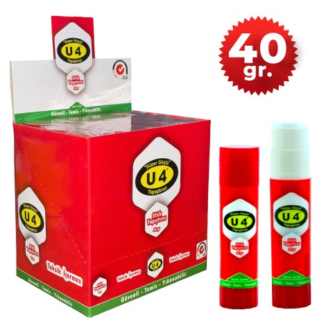 U-4 Stick Yapıştırıcı 40 gr. 12'li