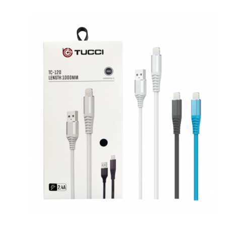 Tucci İhone Şarj Kablosu Metal 1Mt TC-120 3.0A