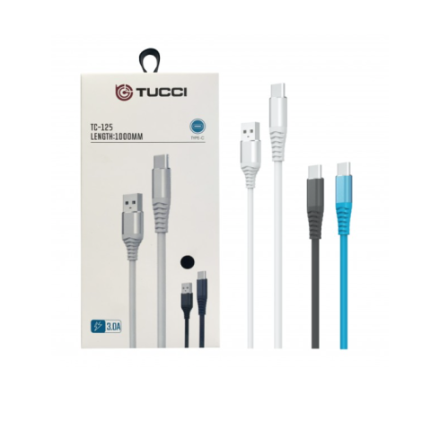 Tucci TYPE-C Şarj Kablosu Metal 1Mt TC-125 3.0A