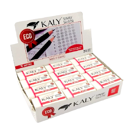 Kaly Sınav Silgisi Beyaz 24'lü