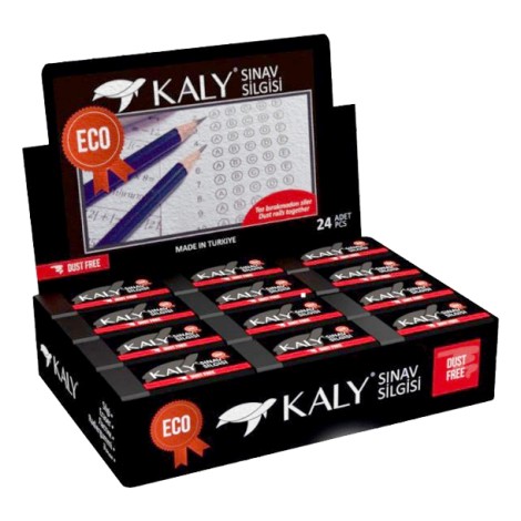 Kaly Sınav Silgisi Siyah 24'lü