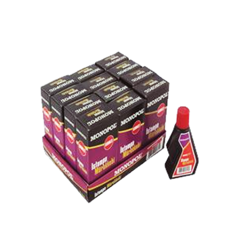 Monopol Istampa Mürekkebi 30 ml Kırmızı 12'li Paket