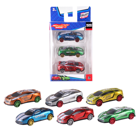 Toysan Speed Racer 3'lü Araba