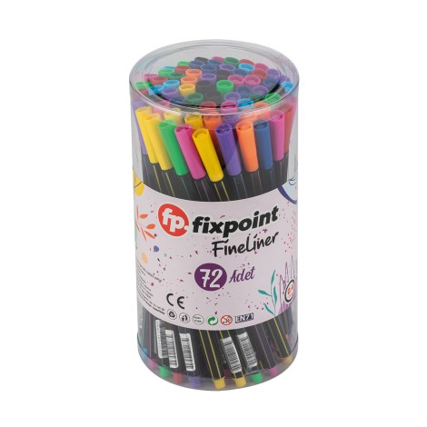 Fixpoint Fineliner Kalem kavanoz 72'li