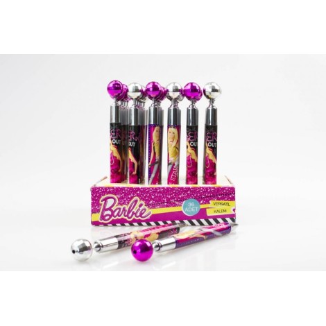 Barbie Disko Topu Başlıklı Versatil Kalem 24'lü Paket B-8098