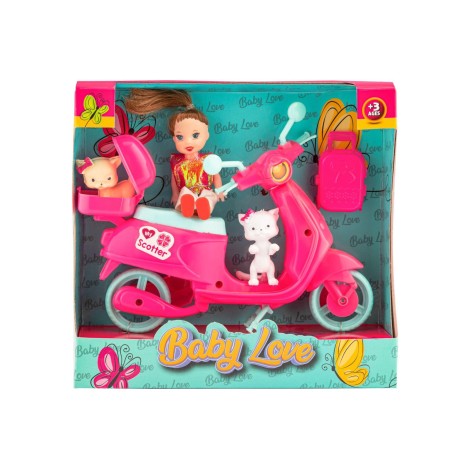 Baby Love Kutulu Scooterlu Bebek