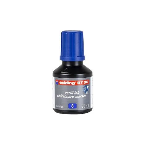 Edding Tahta Kalem Mürekkebi Damlalıklı 30 ML Mavii 10'lu Paket BT30
