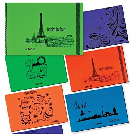 Defne Resim Defteri PP Kapak 35x50cm 25 Sayfa