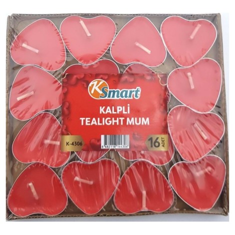 Tealight Kalpli Mum 16'lI Paket