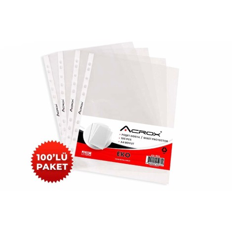 Acrox Poşet Dosya 100'lü