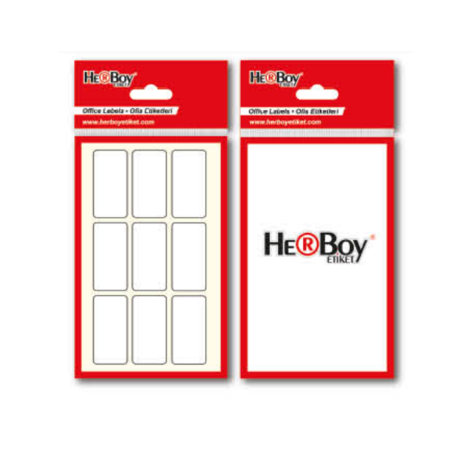 Herboy 25x50mm Etiket 8'li