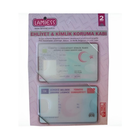 Lamiess Korumalı Ehliyet Ve Kimlik Kabı 2' Lİ