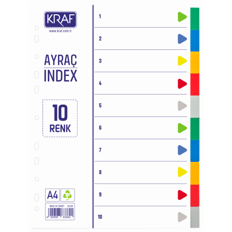 Kraf Seperatör 1010R 10 Renk