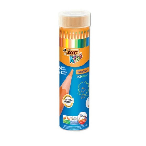 Bic Kids Evolution Metal Tüp 24 Renk Kuru Boya Kalemi