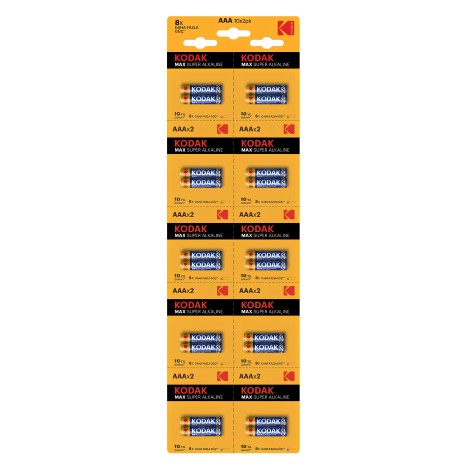 Kodak Max Süper Alkalin İnce Kalem Pil 20 li Paket