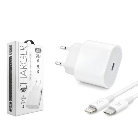 Subzero SG46 20W PD Type-C to Lightning Beyaz Şarj Aleti