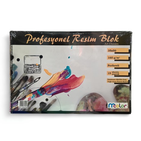 Resim Defteri 35x50 cm 160 gr. perforeli 15 yaprak 3 lü Paket