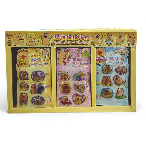 Sulu Sticker Capybara 36'lı