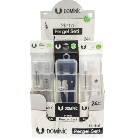 Dominic Metal Pergel 24'lü Paket