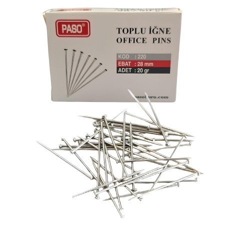 Paso Toplu İğne 28mm 20 gr 24'lü Kutu