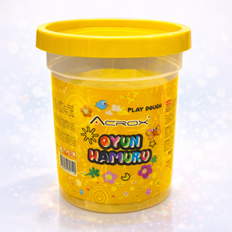 Acrox Tekli Oyun Hamuru Sarı 110 gr.