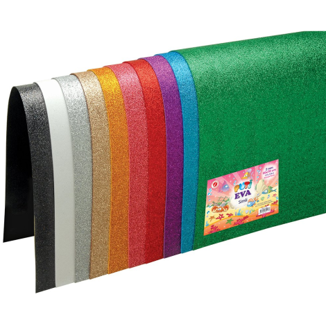 Puti Eva 50X70 Simli Yapışkanlı 10'lu karışık renk