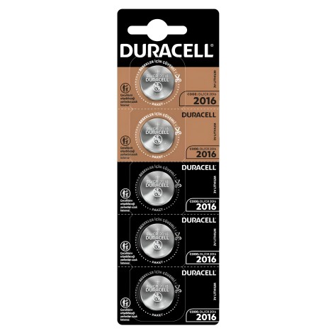 Duracell Cr-2016 Para Pil 5'li Paket