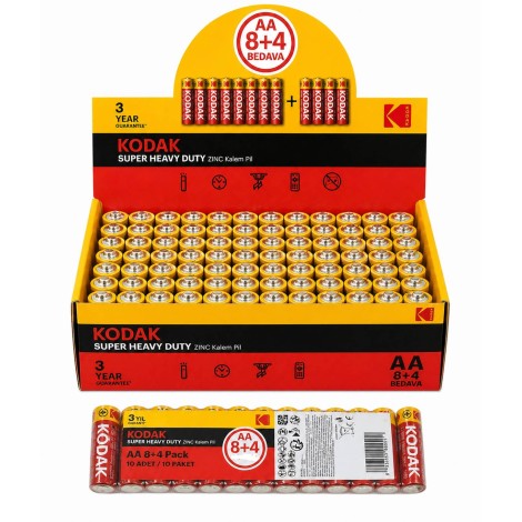 Kodak Çinko Karbon Kalem Pil 120'li