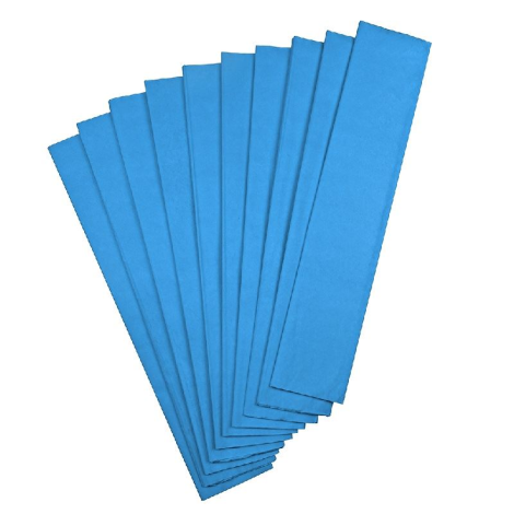 Krapon Kağıdı Mavi 10 lu Paket 50x200cm